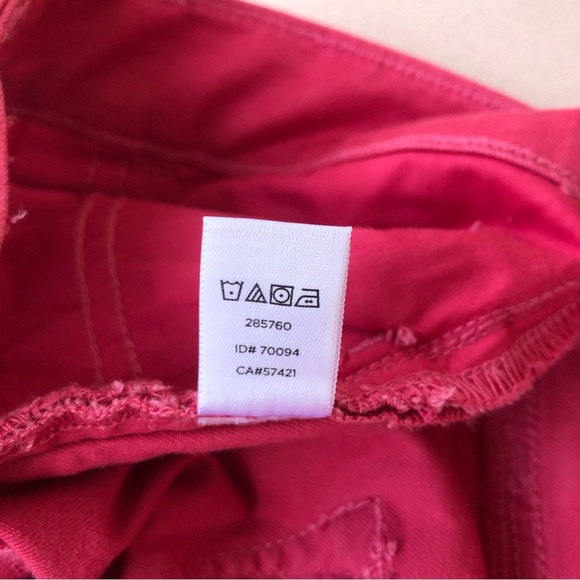 Ann Taylor Loft CA57421 Stretchy Curvy Skinny Mid Rise Coral Red Jeans 30/10 - Picture 8 of 11